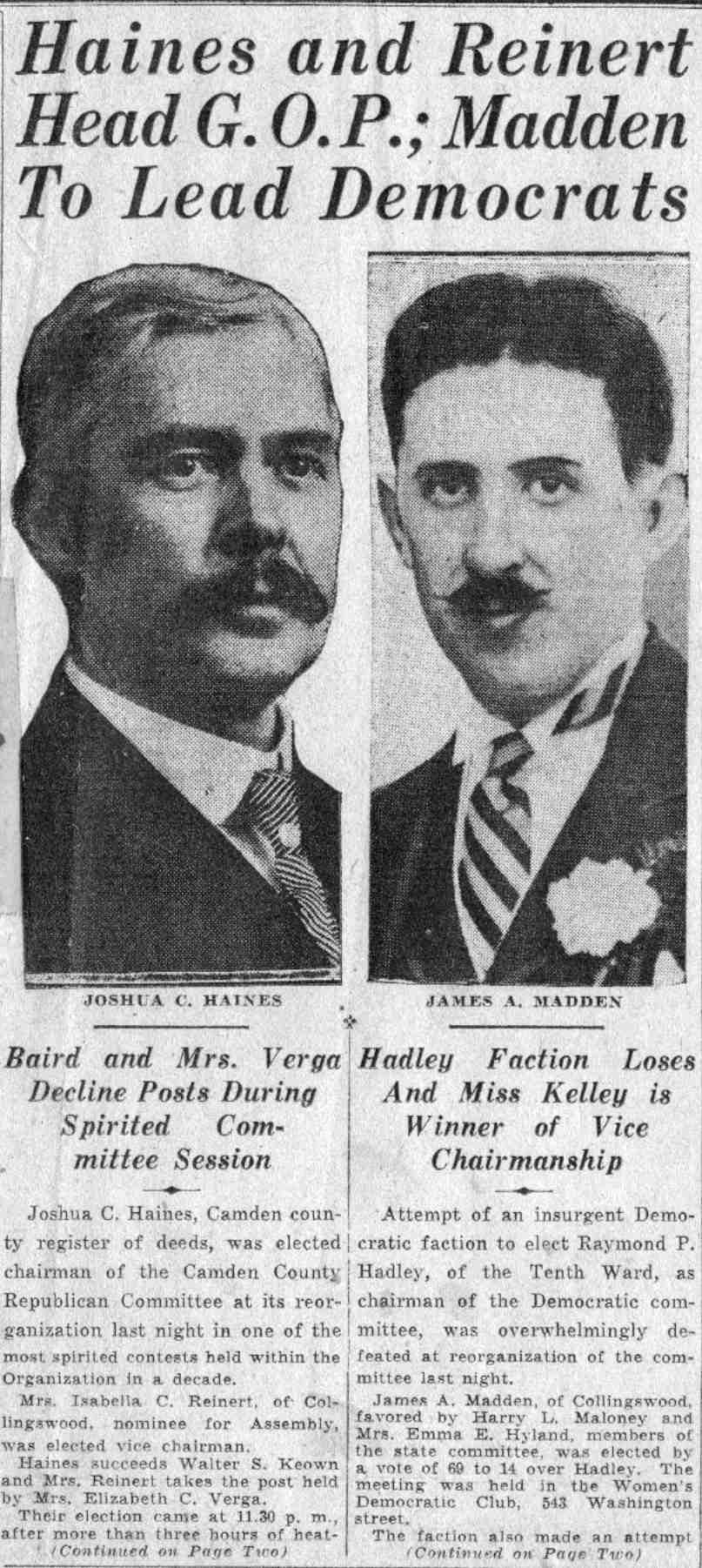Camden Courier-Post, June 1, 1932 — large group photo