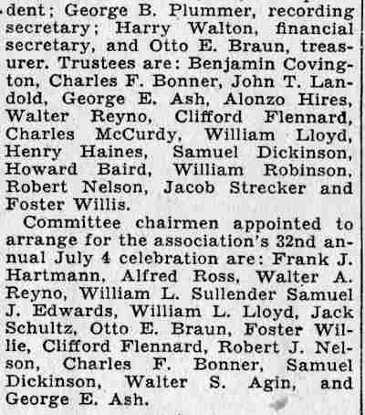 Pyne Poynt Athletic Association newspaper clipping, June 9, 1932