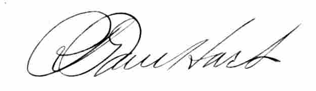Signature of Ralph G. Van Hart