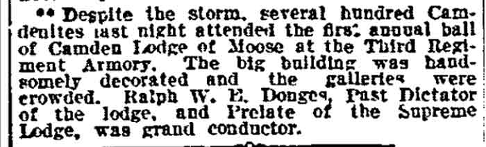 Ralph W.E. Donges — Third Regiment Armory