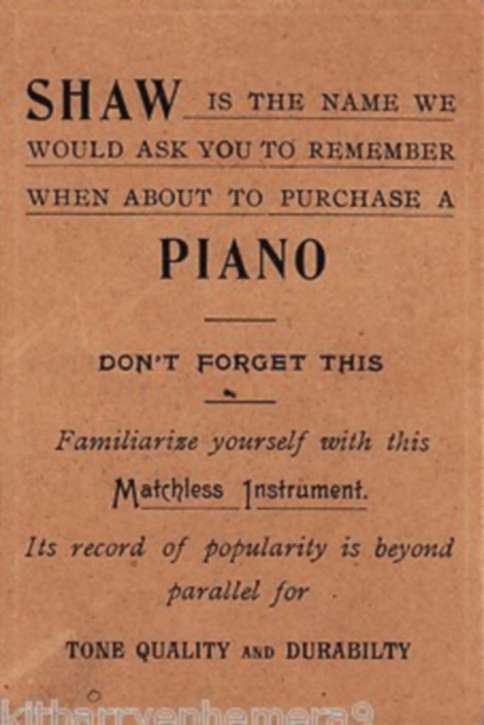R.C. Mason advertising trade card (reverse)