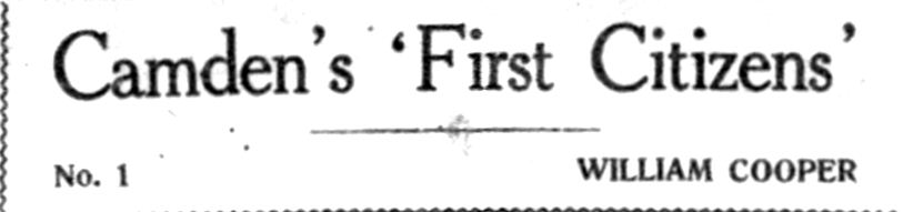Camden's First Citizens - William Cooper