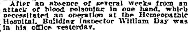 Philadelphia Inquirer clipping, April 18, 1917, mentioning William H. Day