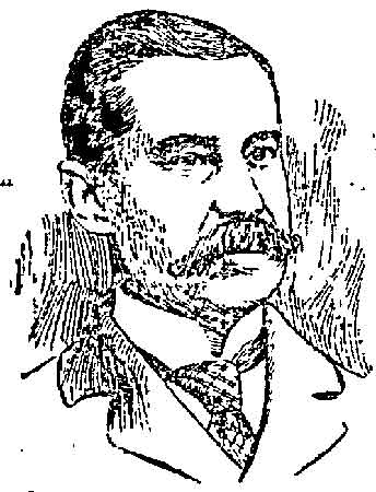 Portrait drawing of William J. Browning, 1895