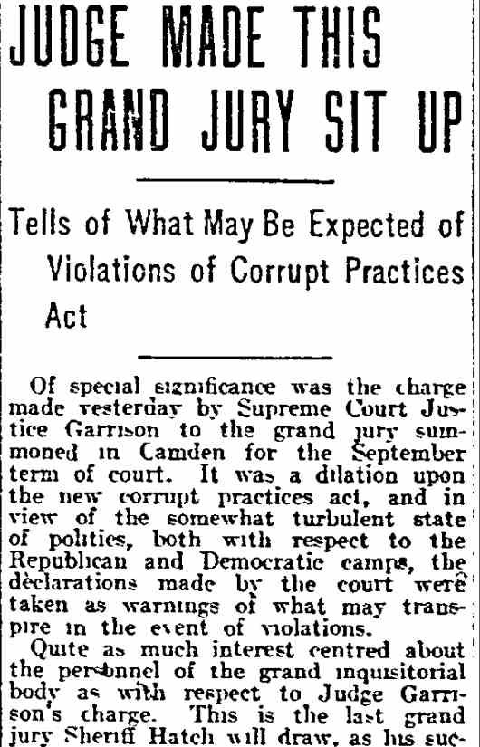 Philadelphia Inquirer article, November 13, 1911 — part 1