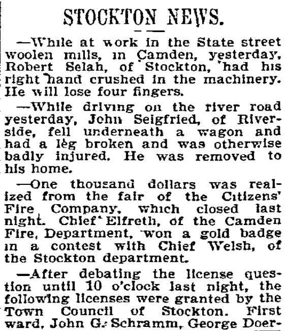 Philadelphia Inquirer, April 24, 1895, page 1