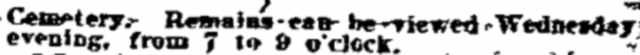 Philadelphia Inquirer, May 31, 1899 — Bradshaw death notice, part 2