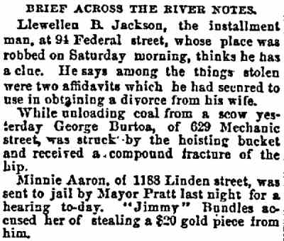Philadelphia Inquirer, August 12, 1890 — Mayor Pratt news item, page 2