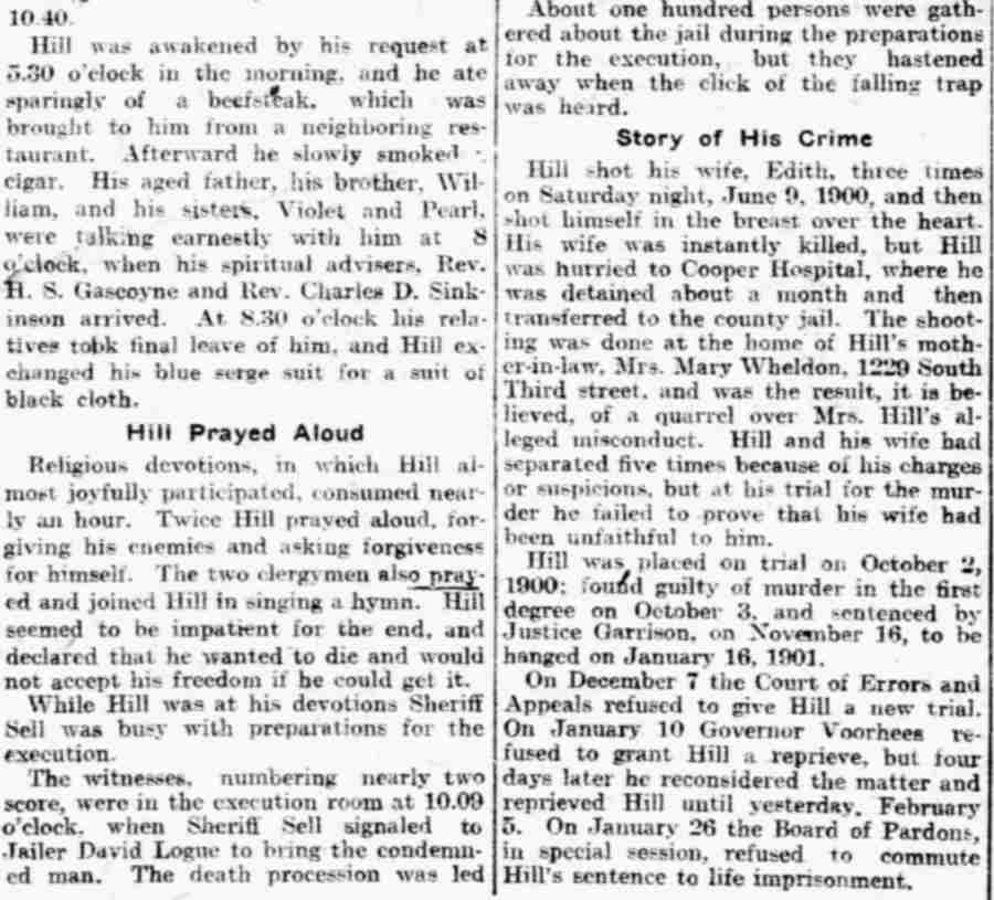 Philadelphia Inquirer, February 6, 1901, page 3