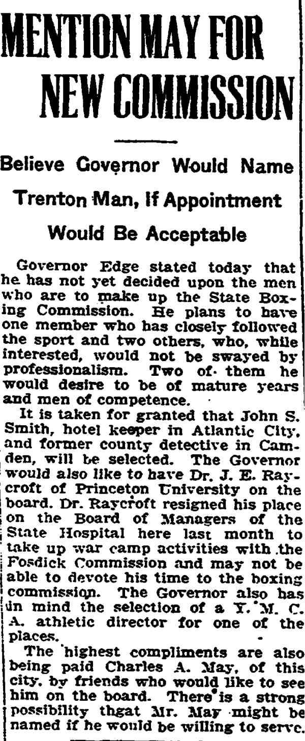 Trenton Evening Times, March 18, 1918