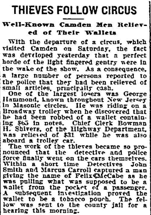 Philadelphia Inquirer, May 11, 1908