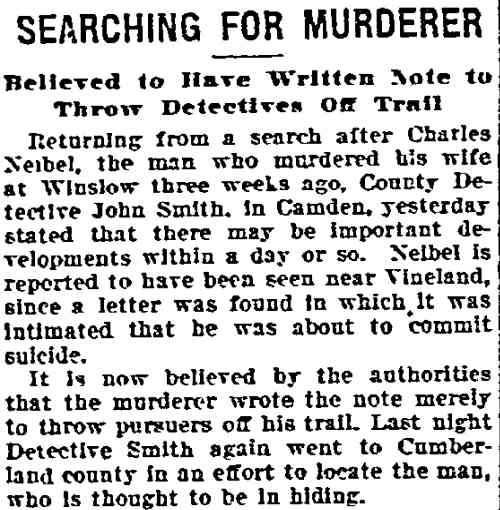 Philadelphia Inquirer, August 11, 1909