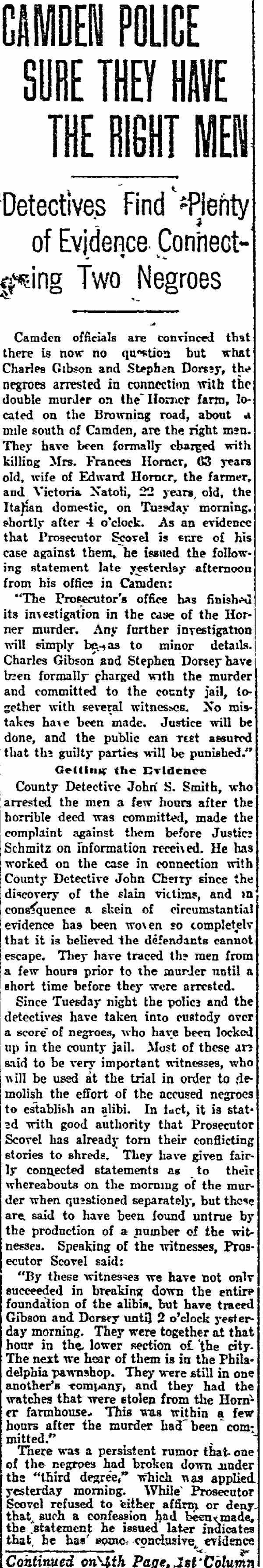 Philadelphia Inquirer, August 22, 1907