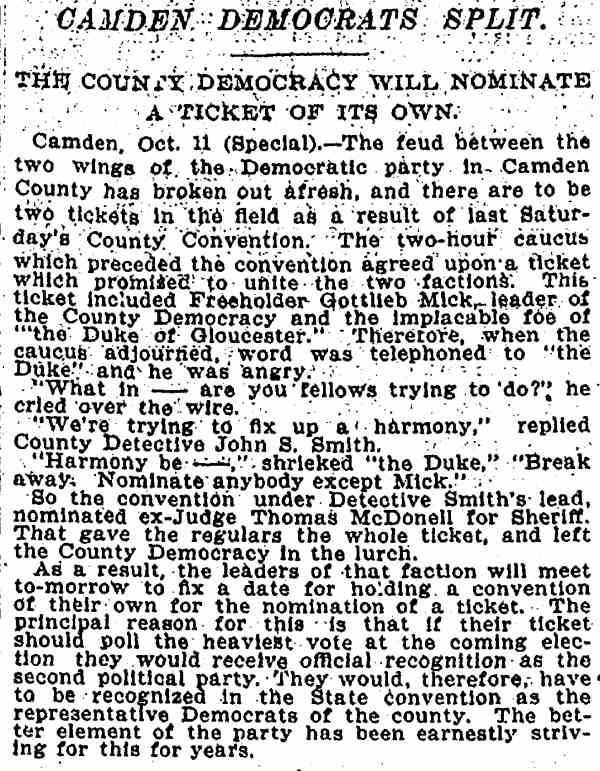 New York Tribune, October 12, 1899