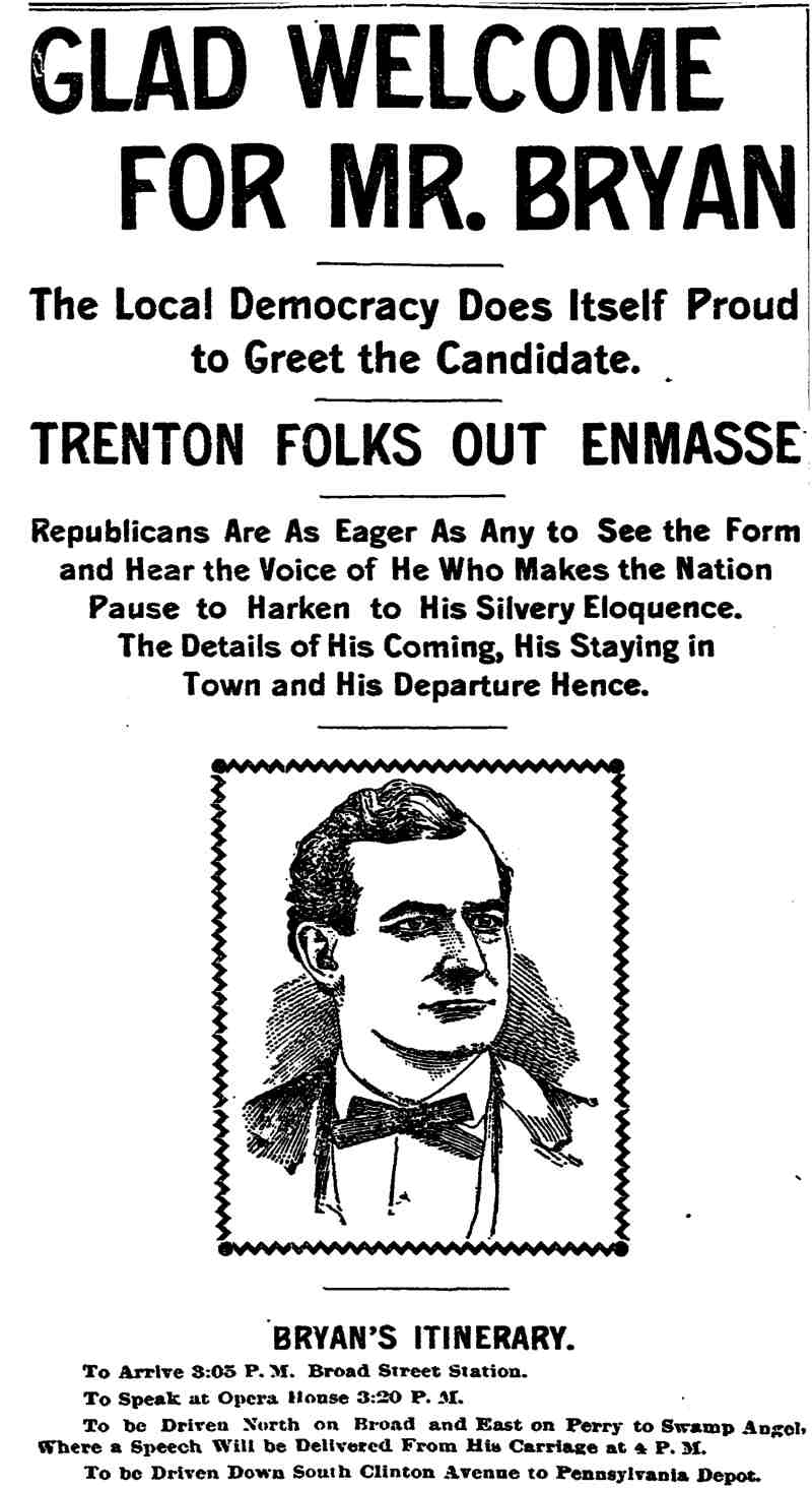 Trenton Evening Times October 25, 1900 — page 1