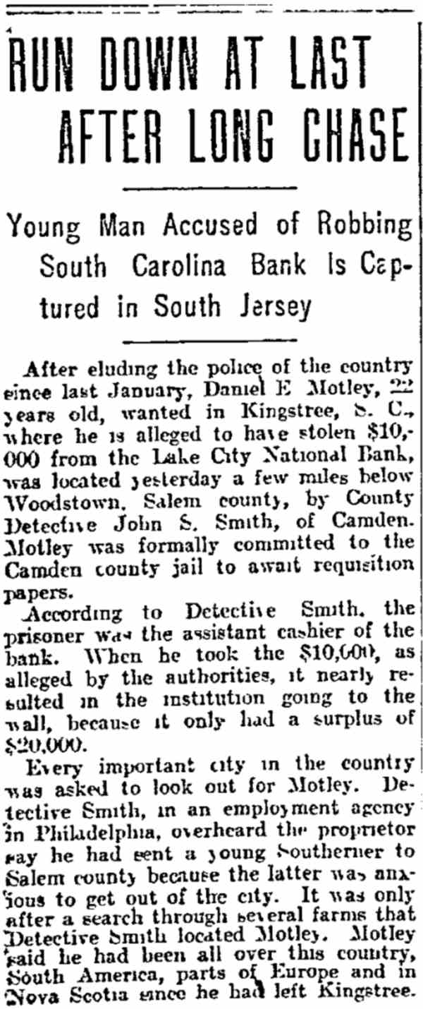 Philadelphia Inquirer, November 28, 1909