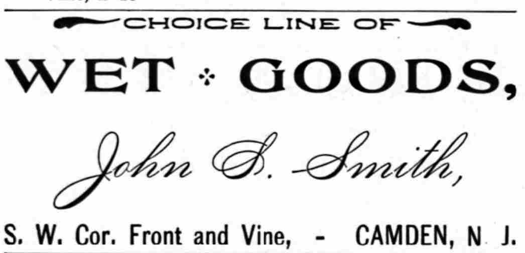 John S. Smith, 1898 Camden City Directory