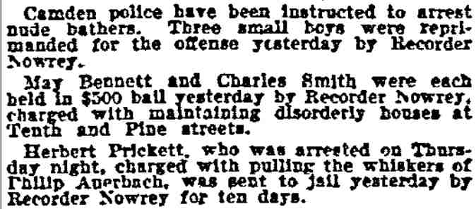 Philadelphia Inquirer, July 21, 1900