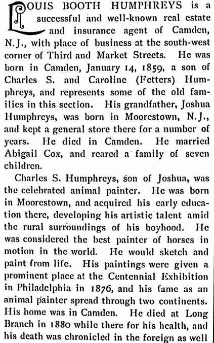Biographical Review 1897, Louis B. Humphreys, page 1