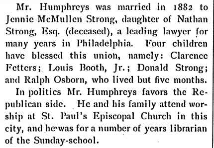 Biographical Review 1897, Louis B. Humphreys, page 6