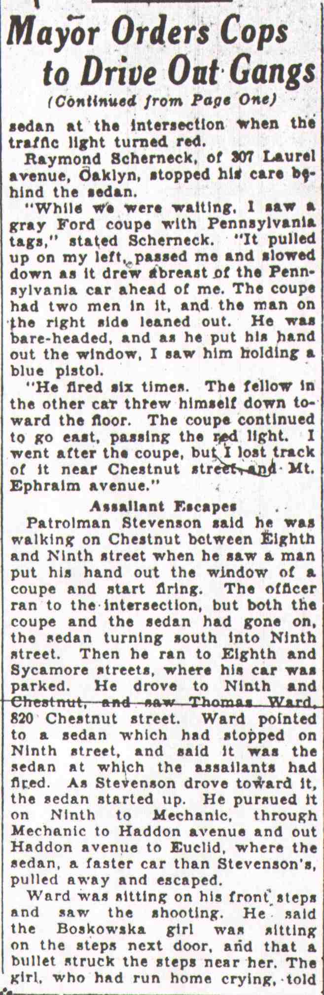 Camden Courier-Post, August 14, 1931 — clipping 6