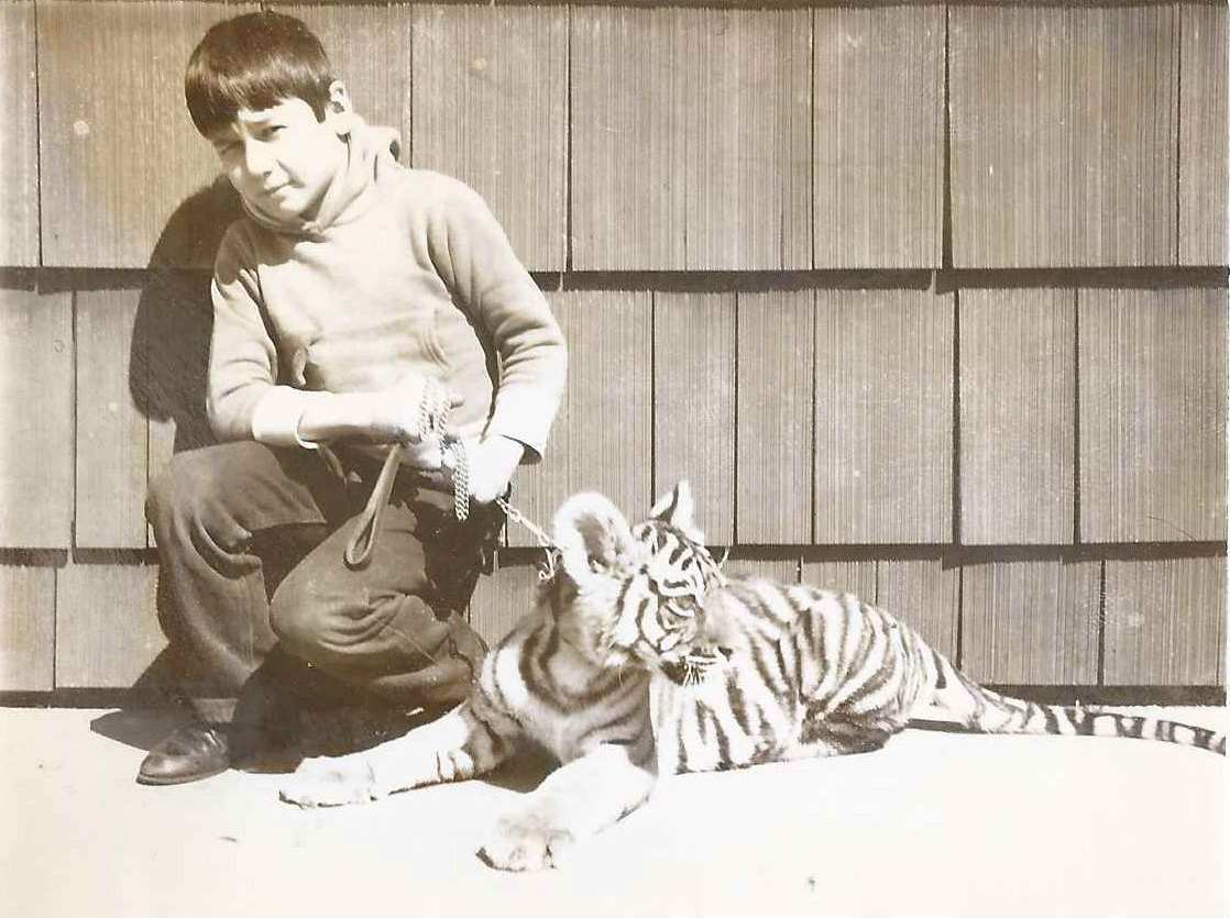Ron Babli with Delhi the tiger cub