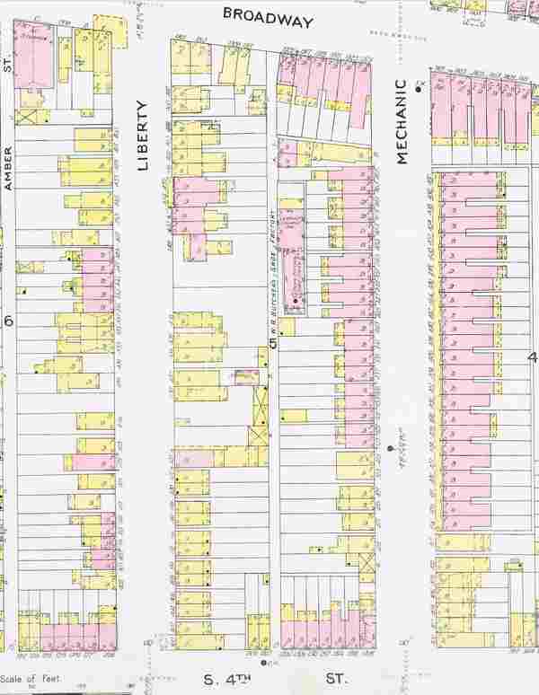 1906 Sanborn Map showing Butcher's Alley