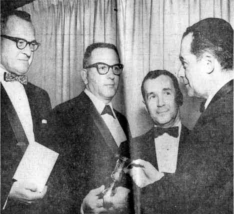 Philadelphia Inquirer, March 28, 1960, Kiddush cup presented to Rabbi Harry B. Kellman at Beth El's 40th anniversary