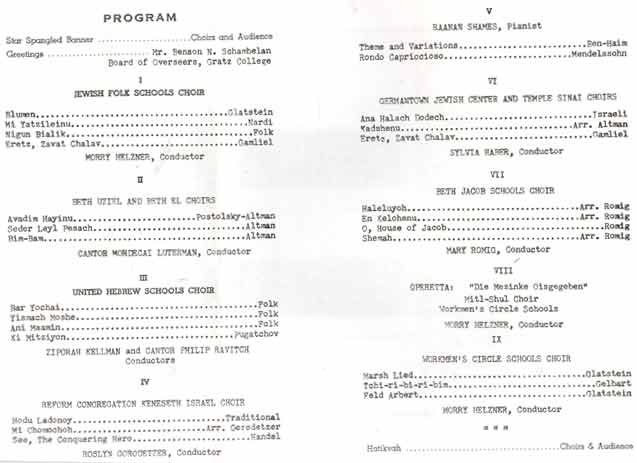 Concert Program, May 15, 1960
