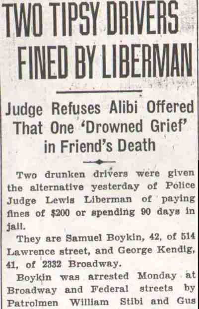 Lewis Liberman article, Camden Courier-Post, October 28, 1936 — page 1