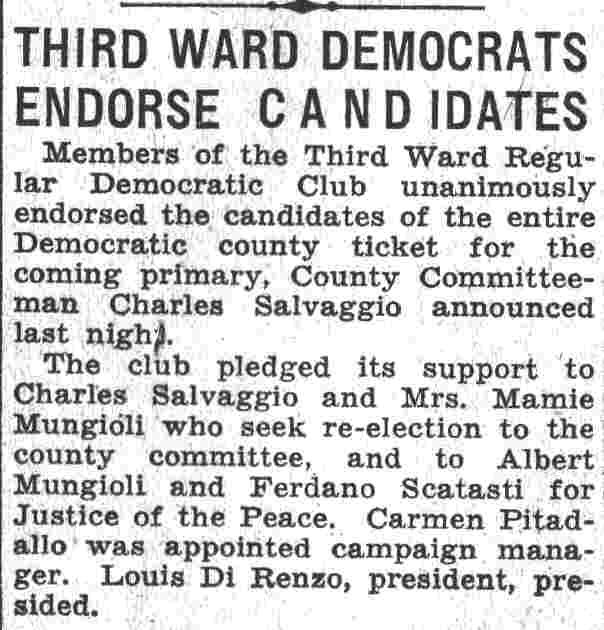 Third Ward Democrats Endorse Candidates - Camden Courier-Post - August 30, 1935