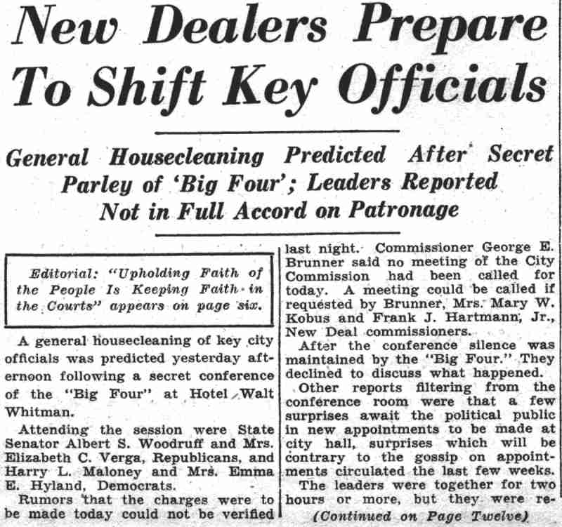 Albert S. Woodruff article, August 29, 1935, clipping 1