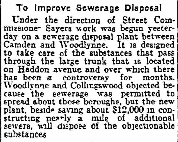 Philadelphia Inquirer article about Alfred L. Sayers, July 1, 1915