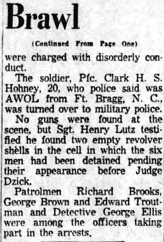 6 Arrested In Brawl at Dance Hall, Camden Courier-Post, January 3, 1955, continued