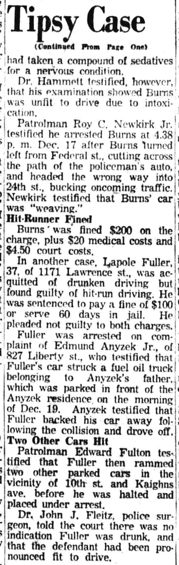 Camden Courier-Post, January 4, 1955, clipping part 2