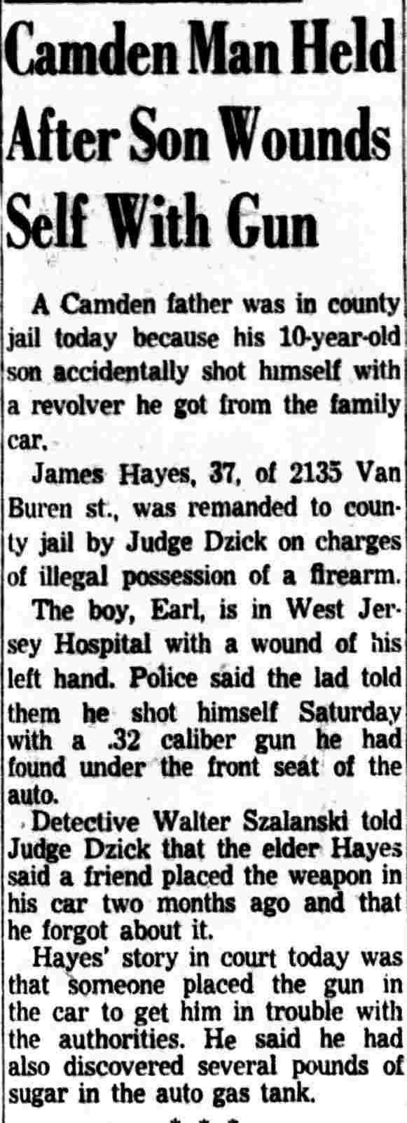 Camden Courier-Post, February 1, 1954, clipping part 1