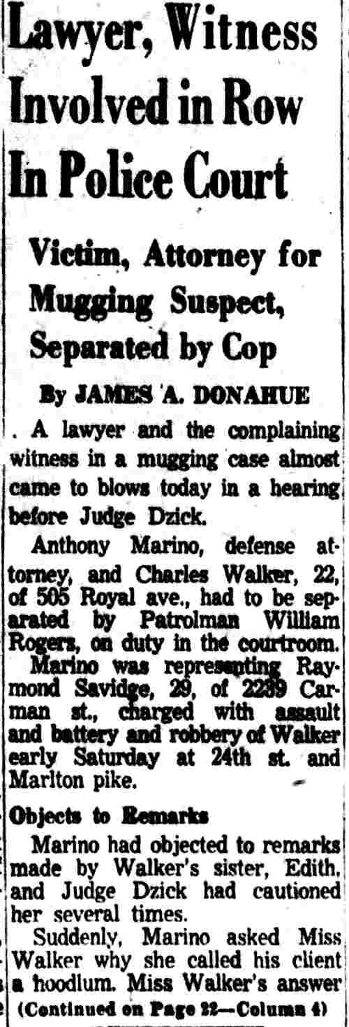 Camden Courier-Post, February 1, 1954, clipping part 2