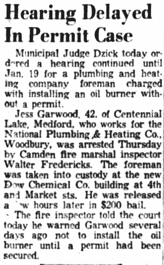 Camden Courier-Post, December 30, 1950, portrait image