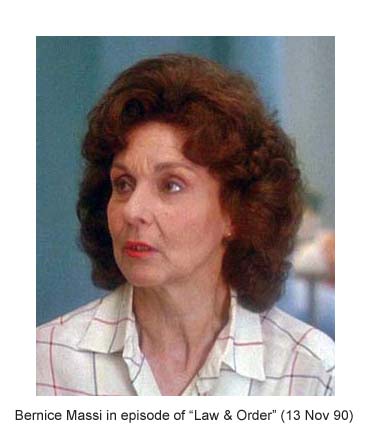 Bernice Massi in Law & Order