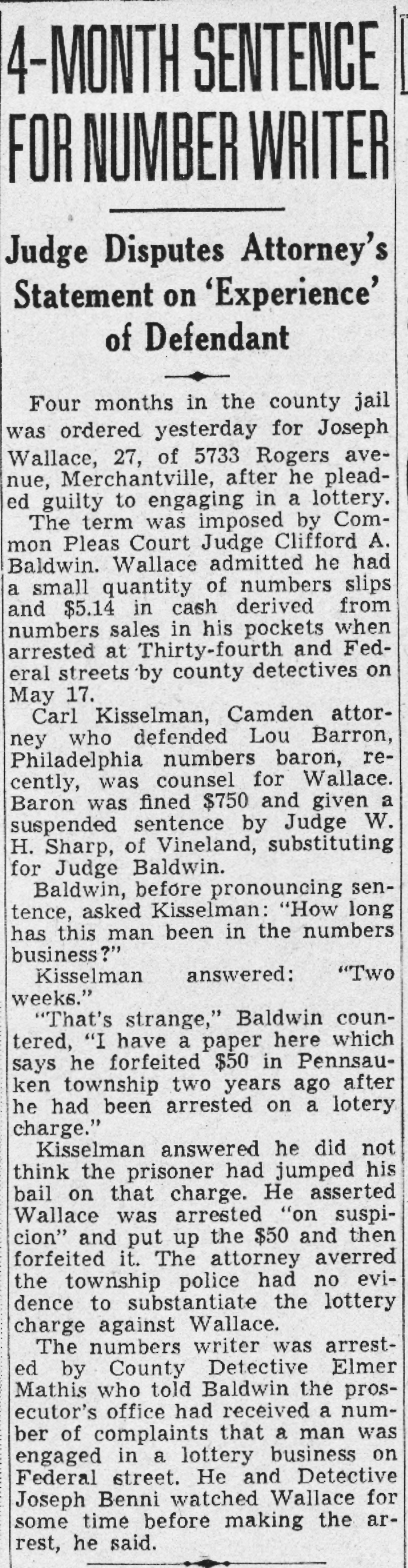 Camden Courier-Post, July 4, 1941 — Carl Kisselman and colleagues