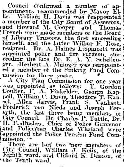 Philadelphia Inquirer, October 21, 1918 — Camden Mayor Advises Saving in City Budget (continued)