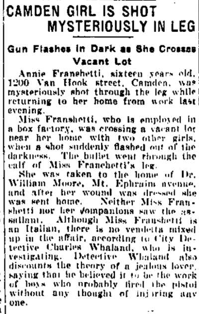 Philadelphia Public Ledger article, October 27, 1921
