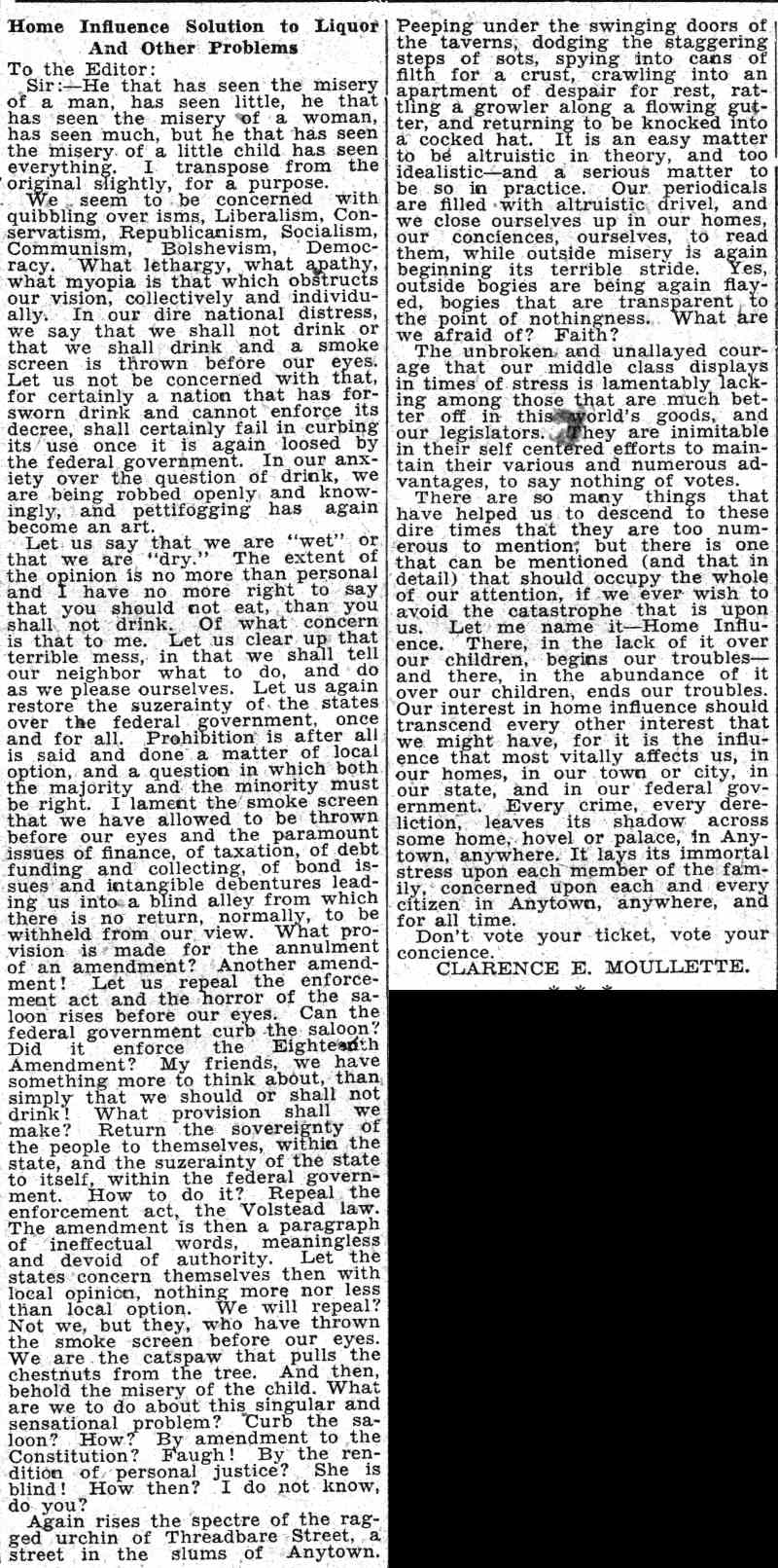 Newspaper clipping from Camden Courier-Post, June 17, 1932