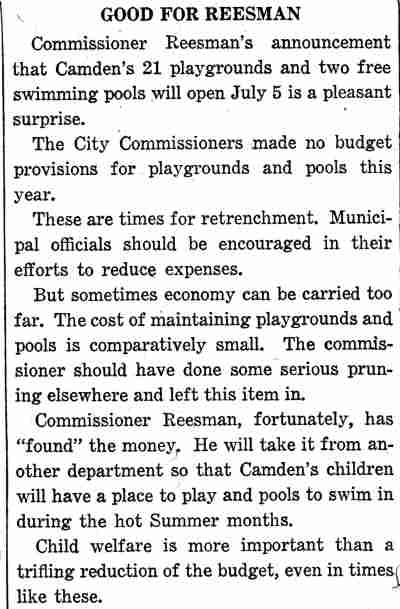 Camden Courier-Post, June 18, 1932 — photo
