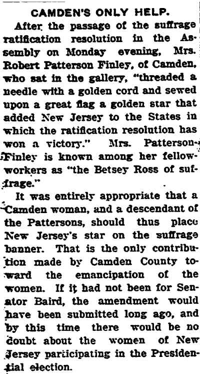 Philadelphia Inquirer, February 12, 1920