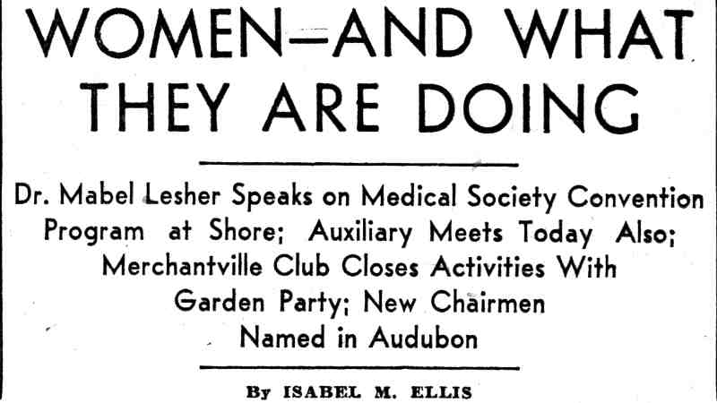 Camden Courier-Post, June 17, 1932, header