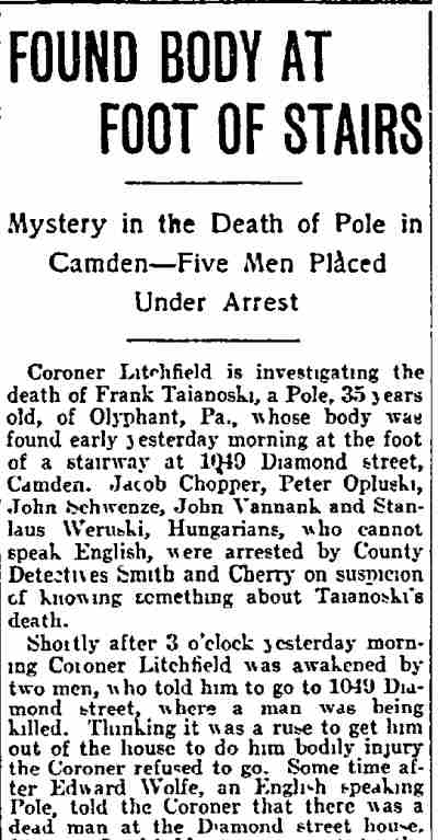 Philadelphia Inquirer, November 29, 1902, page 1