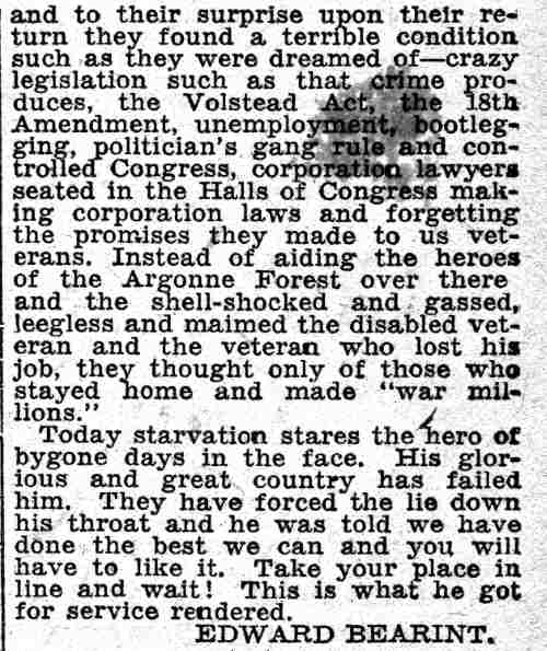 Letter to the editor by Edward Bearint, Camden Courier-Post, June 15, 1932 (part 2)