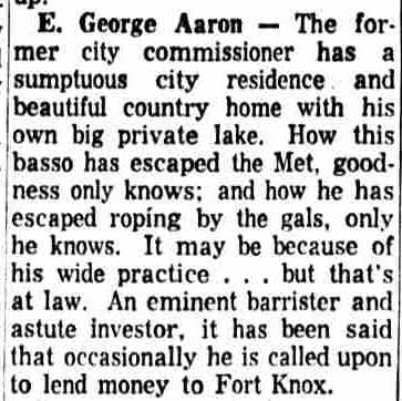 E. George Aaron, Camden Courier-Post, January 6, 1960