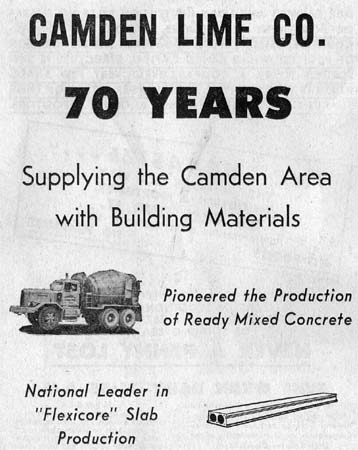 Camden Lime Co. 70 Years advertisement, Camden Courier-Post May 19, 1964
